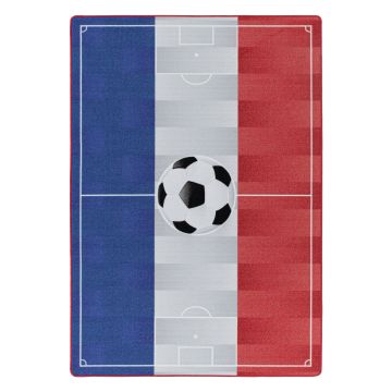 Play Campo de Fútbol Francia alfombra de juego antideslizante habitación infantil de bucle rectangular 160x230cm
