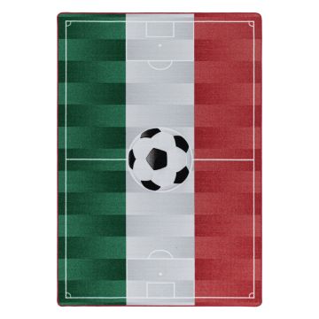 Play Campo de Fútbol Italia alfombra de juego antideslizante habitación infantil de bucle rectangular 160x230cm