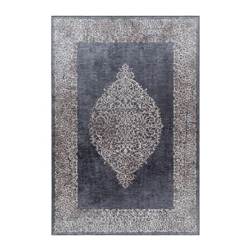 Fiesta Nouristan antideslizante alfombra tejida plana rectangular 160x230cm negro