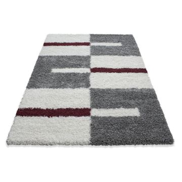 Gala Shaggy alfombra pelo largo rectangular 200x290cm rojo