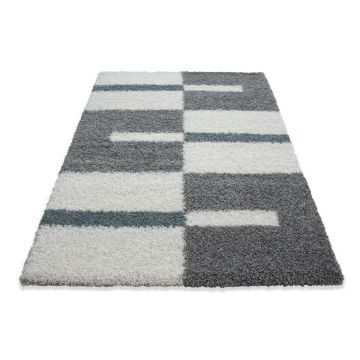 Gala Shaggy alfombra pelo largo rectangular 200x290cm turquesa