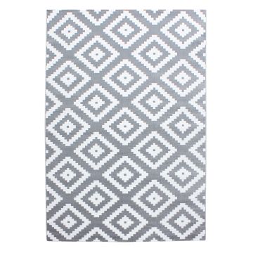 Plus Rhombus alfombra pelo corto rectangular 140x200cm gris
