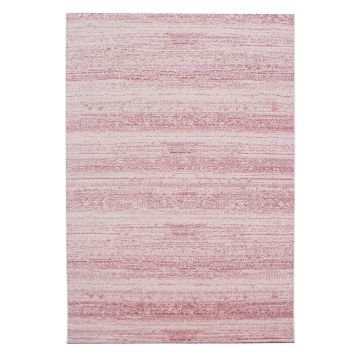 Plus alfombra pelo corto rectangular 240x340cm rosa