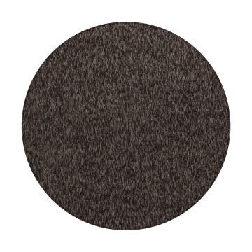 Nizza alfombra de bucle redondo Ø 160cm marrón