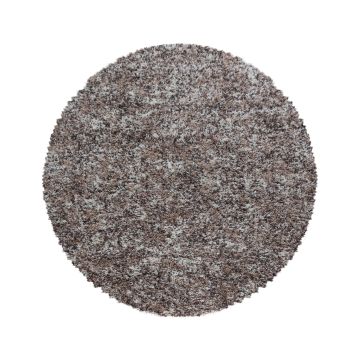 Enjoy Shaggy alfombra pelo largo redondo Ø 80cm beige