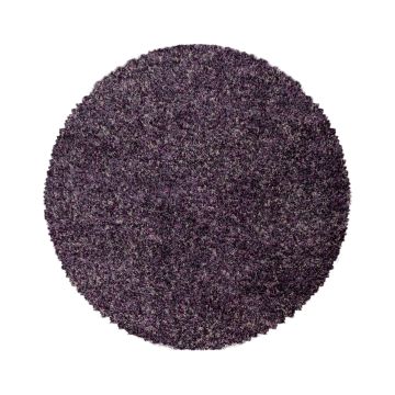 Enjoy Shaggy alfombra pelo largo redondo Ø 80cm morado