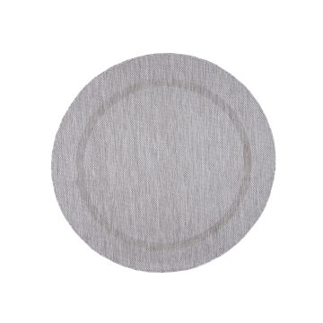 Relax Tranqua alfombra interior/exterior redondo Ø 160cm plata