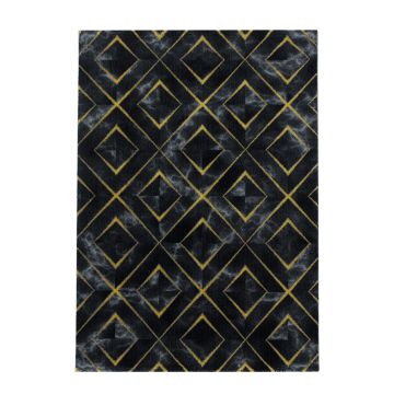 Naxos Rhamnous B alfombra pelo corto rectangular 120x170cm oro