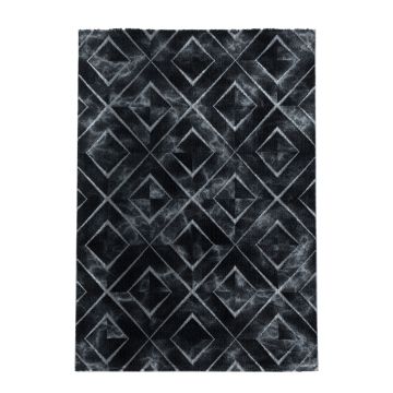 Naxos Rhamnous B alfombra pelo corto rectangular 80x150cm plata