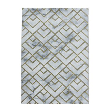 Naxos Parallel W alfombra pelo corto corredor 80x250cm oro