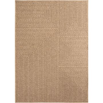 Timber Neo alfombra exterior tejido plano rectangular 280x370cm beige