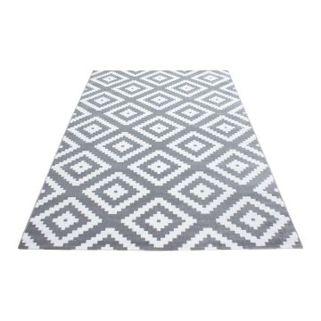 Plus Rhombus alfombra pelo corto rectangular 200x290cm gris