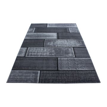 Plus Wallz alfombra pelo corto rectangular 200x290cm negro