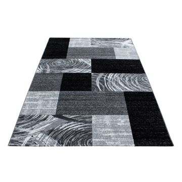 Parma Jawa alfombra pelo corto rectangular 200x290cm negro