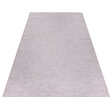 Mambo alfombra tejida plana rectangular 80x150cm rosa