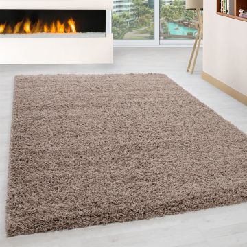 Life Shaggy alfombra pelo largo corredor 100x200cm beige