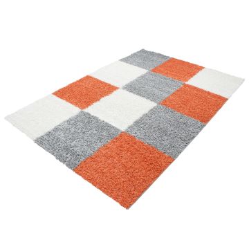 Life Shaggy Bloque alfombra pelo largo rectangular 160x230cm terra