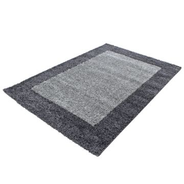 Life Shaggy Sombra alfombra pelo largo corredor 100x200cm gris