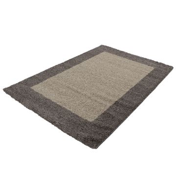 Life Shaggy Sombra alfombra pelo largo corredor 100x200cm topo