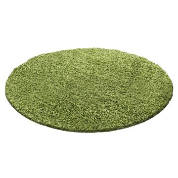 Dream Shaggy alfombra pelo largo redondo Ø 80cm verde