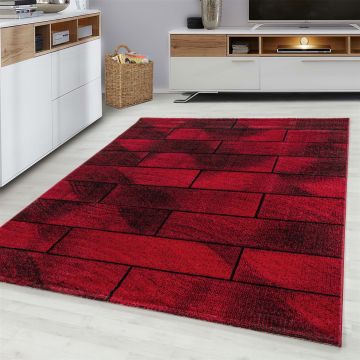 Beta Walx alfombra pelo corto rectangular 200x290cm rojo