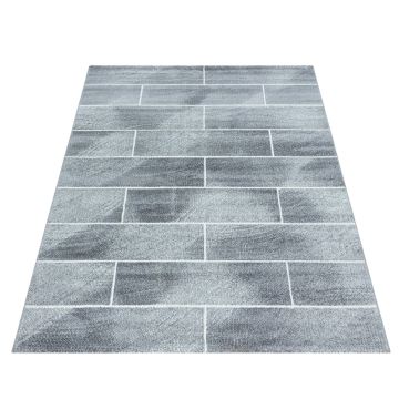 Beta Walx alfombra pelo corto rectangular 80x150cm gris