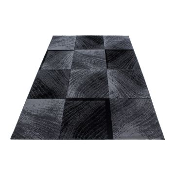 Plus Bloque alfombra pelo corto rectangular 200x290cm negro