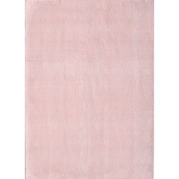 Catwalk antideslizante alfombra pelo corto rectangular 240x340cm rosa