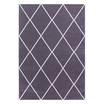 Rio Diago alfombra pelo largo rectangular 160x230cm morado