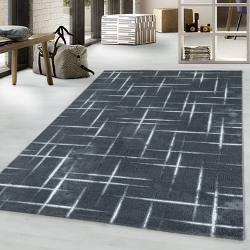 Costa Fisk alfombra pelo corto corredor 80x250cm gris