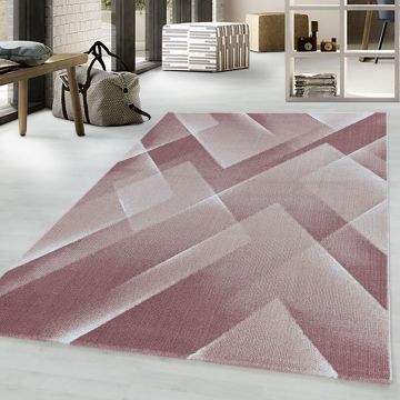 Costa Carp alfombra pelo corto corredor 80x250cm rosa