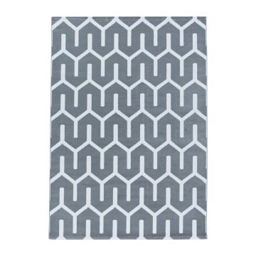 Costa Blas alfombra pelo corto rectangular 80x150cm gris