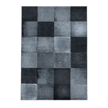 Costa Duva alfombra pelo corto rectangular 80x150cm negro