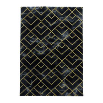 Naxos Parallel B alfombra pelo corto corredor 80x250cm oro