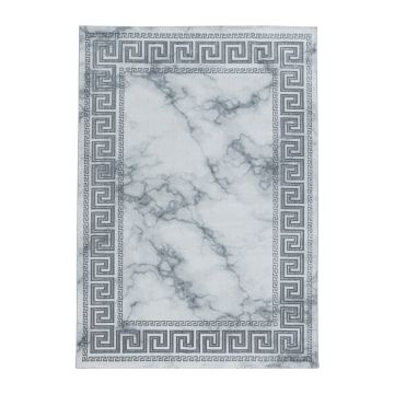 Naxos Laby alfombra pelo corto rectangular 240x340cm plata