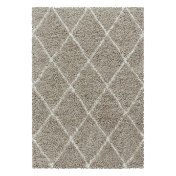 Alvor Shaggy alfombra pelo largo rectangular 240x340cm beige