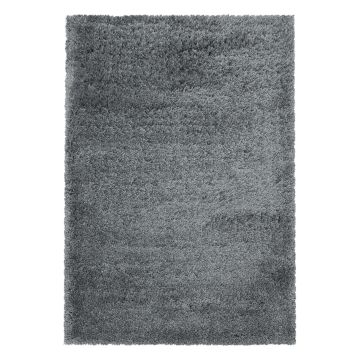 Fluffy Shaggy alfombra pelo largo corredor 80x250cm gris claro