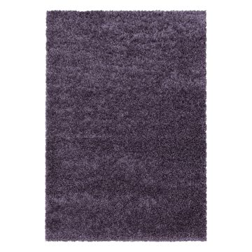 Sydney Shaggy alfombra peluda pelo largo corredor 100x200cm violeta