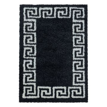 Hera Shaggy alfombra pelo largo rectangular 280x370cm antracita