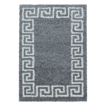 Hera Shaggy alfombra pelo largo rectangular 280x370cm gris