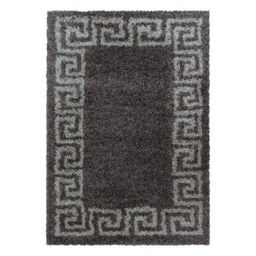 Hera Shaggy alfombra pelo largo rectangular 120x170cm topo