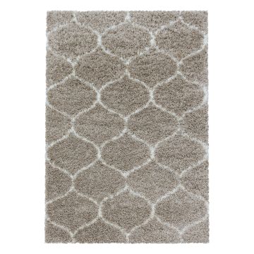 Salsa Shaggy alfombra peluda pelo largo rectangular 60x110cm beige