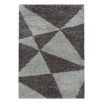 Tango Shaggy alfombra peluda pelo largo rectangular 280x370cm topo