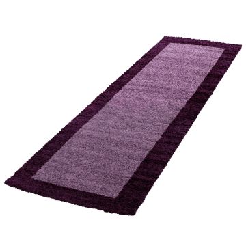 Life Shaggy Sombra alfombra pelo largo corredor 80x250cm morado