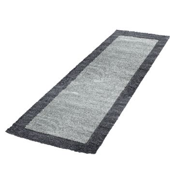 Life Shaggy Sombra alfombra pelo largo corredor 80x250cm gris