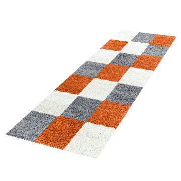 Life Shaggy Bloque alfombra pelo largo corredor 80x250cm terra