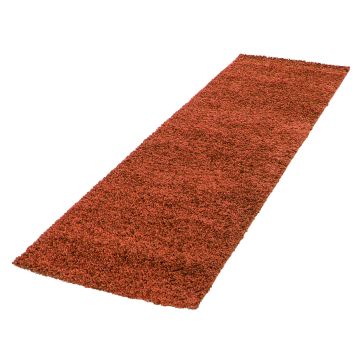 Life Shaggy alfombra pelo largo corredor 80x250cm terra