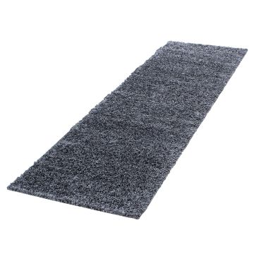 Life Shaggy alfombra pelo largo corredor 80x250cm gris