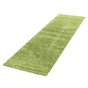 Life Shaggy alfombra pelo largo corredor 80x250cm verde