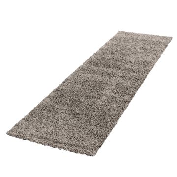 Life Shaggy alfombra pelo largo corredor 80x250cm beige